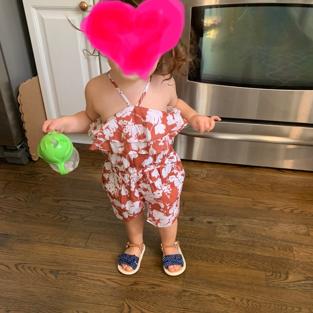 Janie and Jack Halter Romper 18-24 mos